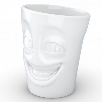 Preview: FiftyEight Henkelbecher Mug Witzig weiss